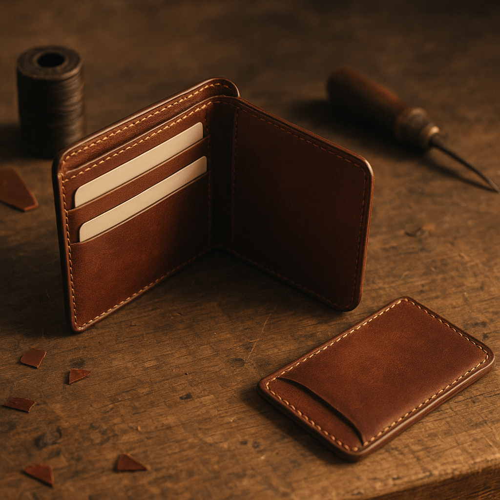 Handgefertigte Lederaccessoires