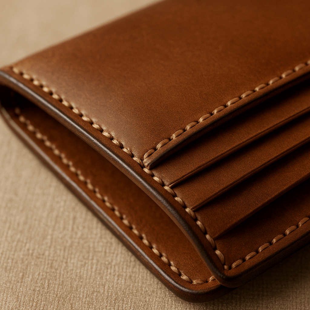 Handgefertigte Lederwallets